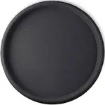 Crescent Garden Universal Round Saucer – Caviar Black 22.8”