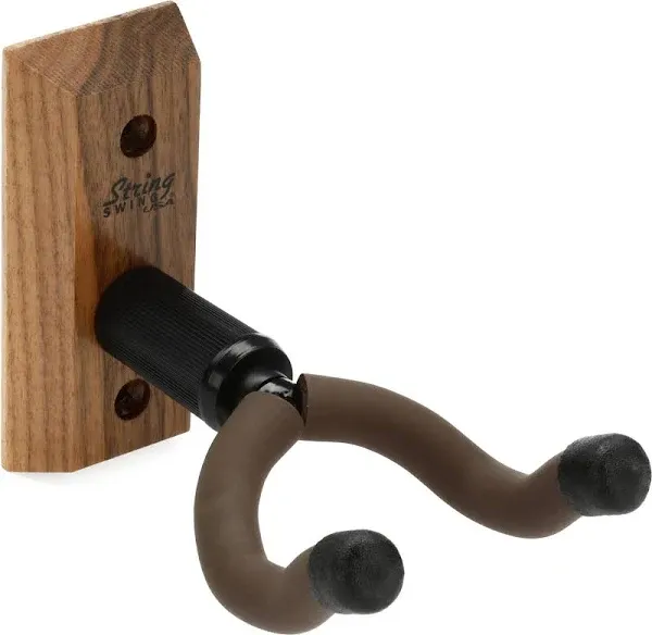 String Swing Home and Studio Guitar Keeper - Black Walnut