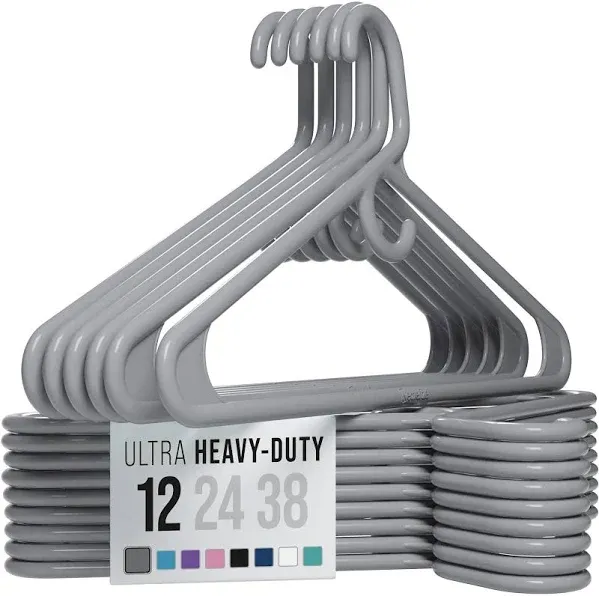 NEATERIZE Ultra Heavy Duty Plastic Clothes Hangers