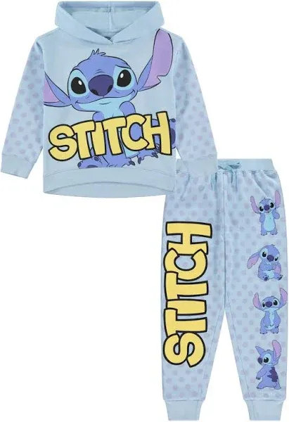 Disney Girls Stitch & Angel Fleece Sweatshirt & Jogger Set - Girls 2t-16