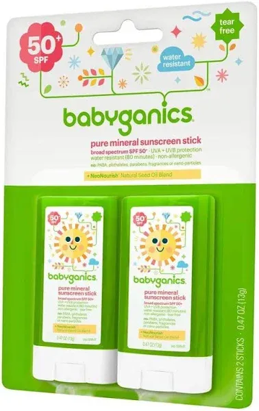 Babyganics Pure Mineral Sunscreen Stick SPF 50