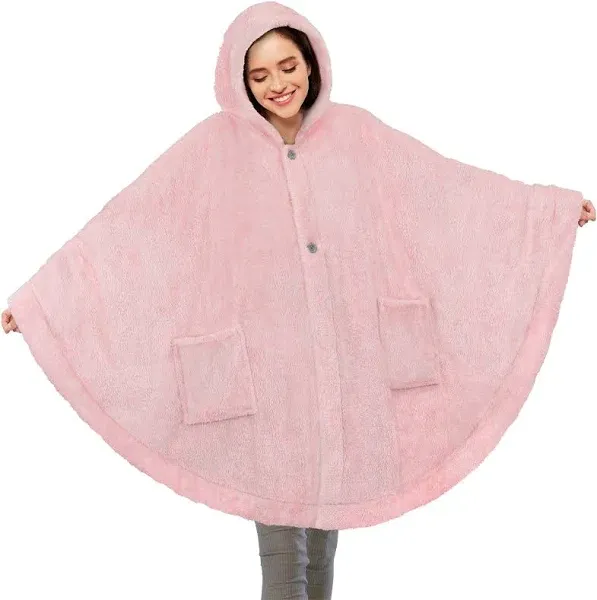 PAVILIA Women's Angel Wrap Hooded Blanket Poncho