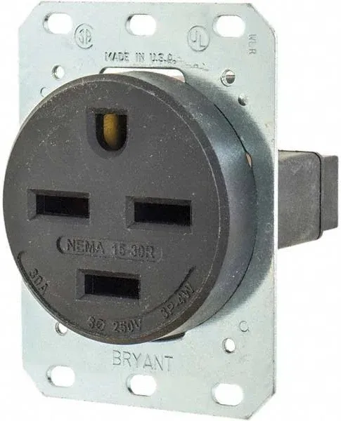 Bryant 30A Single Receptacle