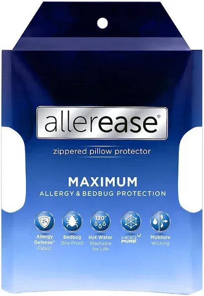 Allerease Maximum Allergy Protection Pillow Protector