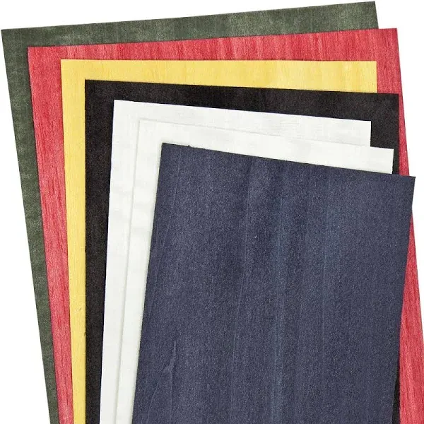 Dyed Wood Veneer Pack - 4-1/2" to 6-1/2" Width - Black - 3 Square Feet