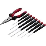 Wiha 7-Piece Precision Screwdriver Set, 4 slotted, 3 Phillips, Steel Alloy Blade 26190