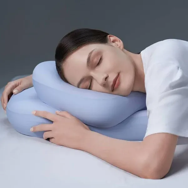 SKG Cervical Neck Pillow Ergonomic Neck Pillow with Adjustable Pillow Raiser for Side & Back Sleepers