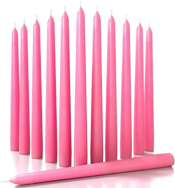 CANDWAX Taper Candles Set of 12 Candles Dripless and Unscented