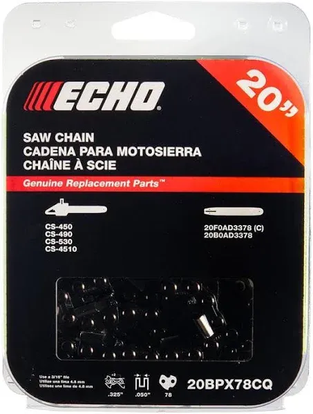 ECHO Micro Chisel Chain 20BPX78CQ