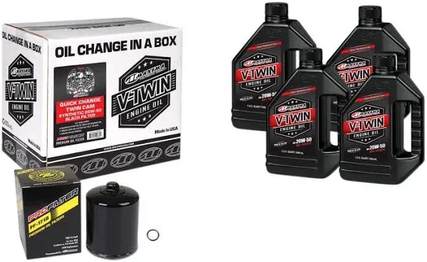 Maxima V-Twin Quick Change Kit Synthetic Filter 90-119014P