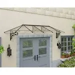 Canopia Lily 3154 11' x 3' Awning - Black/Clear