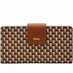 Fossil Women's Logan RFID Tab Clutch - Brown