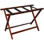 Casual Home Heavy Duty 30" Extra Wide Luggage Rack - Walnut