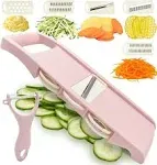 NACOLUS 5 in 1 Mandoline Slicer with Peeler for Kitchen Vegetable Cutting