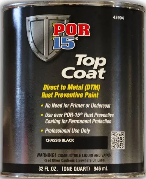 Black POR-15 Top Coat Paint