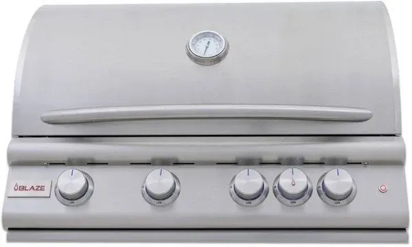 Blaze Premium LTE+ 32-Inch 4-Burner Built-In Gas Grill with Rear Burner