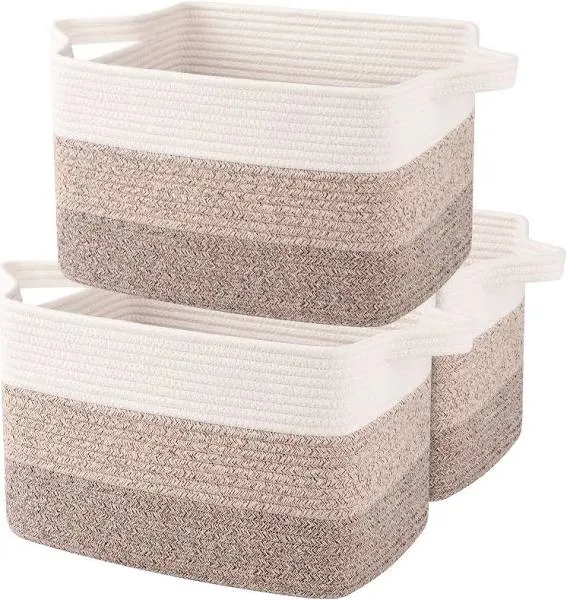 OIAHOMY Woven Storage Basket Pack of 3