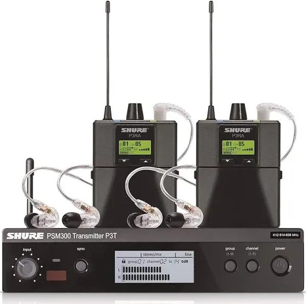 Shure PSM 300 Twin Pack Pro Wireless In-Ear Monitor Kit