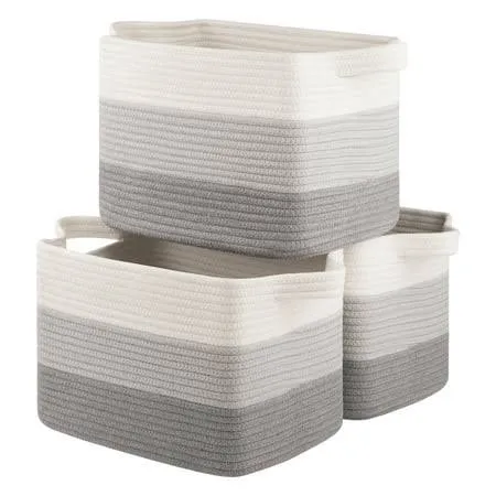 OIAHOMY Woven Storage Basket Pack of 3