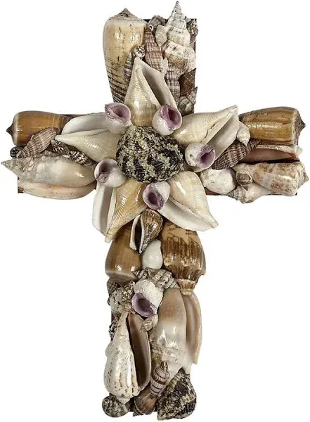 The Seashell Co. Natural Shell Christian Wall Cross