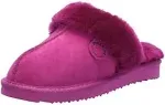 Dearfoams Fireside by Women's Sydney Genuine Shearling Scuff Slipper - Mystic Purple - Size 9