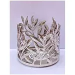 Bath Body Works Single Wick Candle Holder Sleeve Silver Branches