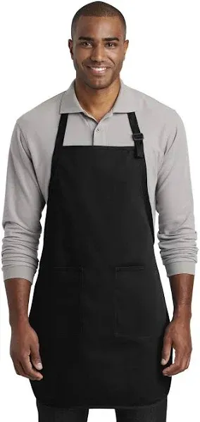 Port Authority Full-Length Two-Pocket Bib Apron