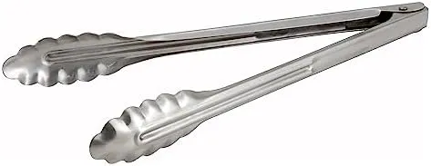 Winco UT-12 12" Stainless Steel Utility Tongs