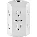 Philips 6-Outlet Adapter