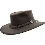 Barmah Foldaway Bronco Hat - Dark Brown