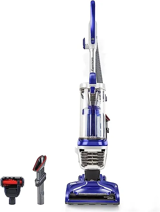 Kenmore DU2012 Bagless Upright Vacuum 2-Motor Power Suction Lightweight Carpet Cleaner with 10’Hose, HEPA Filter, 2 Cleaning Tools for Pet Hair, Hardwood Floor, Green