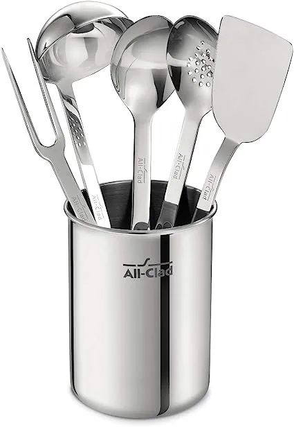 All Clad 6-Piece Kitchen Tool Set Stainless Steel