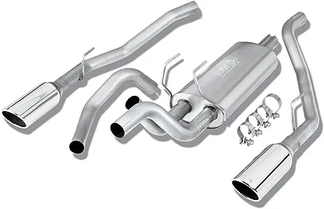 Borla 140307 Stainless Steel Cat-Back Exhaust System - RAM 1500 '09 5.7L V8 RWD 4DR CC SB