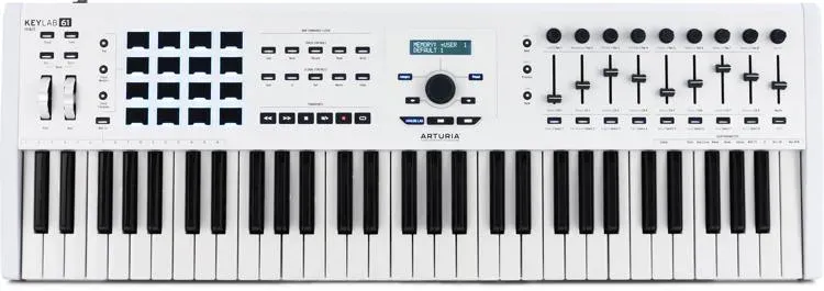 Controlador de teclado Arturia  KeyLab 49 MkII de 49 teclas - Branco