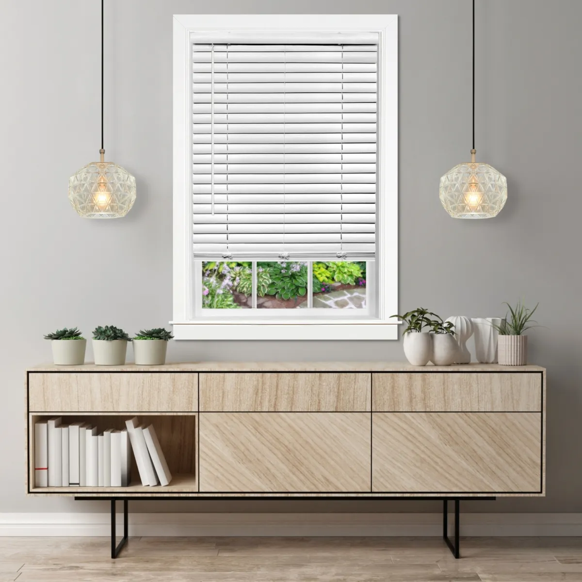 Cordless Room Darkening Venetian Blind - 30 Inch Width, 64 Inch Length, 2" Vinyl Slat Size - Mahogany - GII Luna Light Filtering Horizontal Mini Windows Blinds for Interior by Achim Home Decor