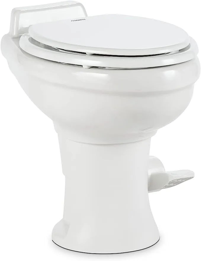 Dometic 302320081 320 Series Standard Height RV Toilet, White