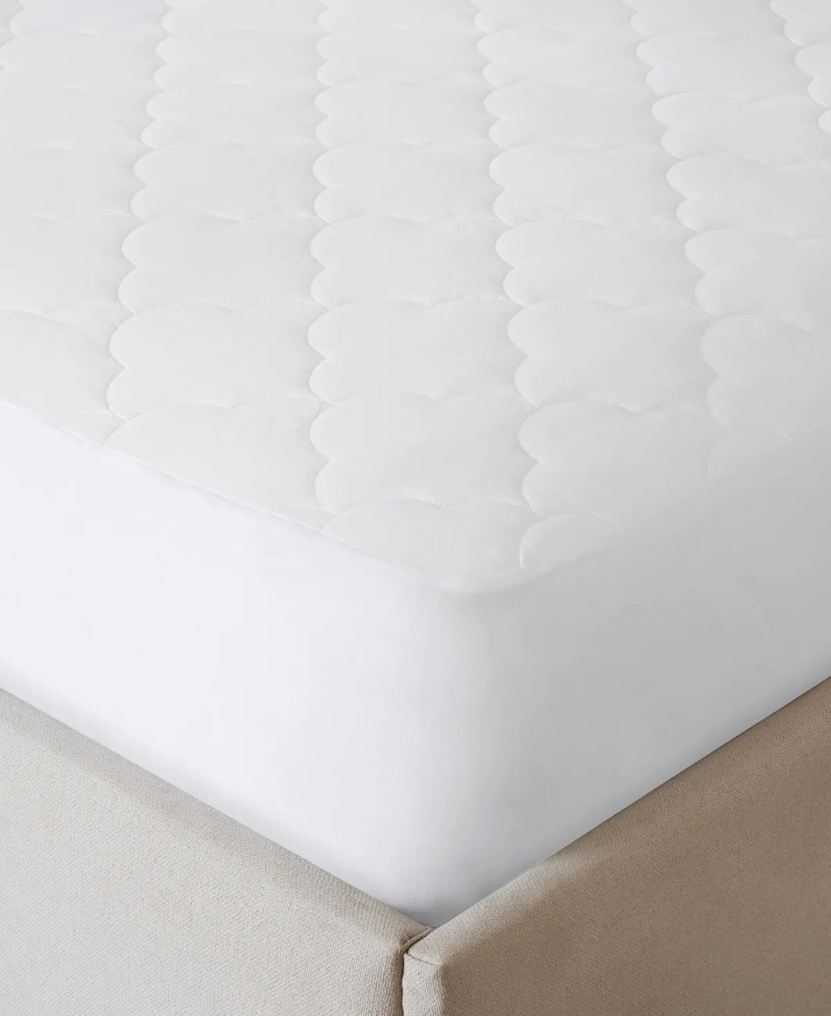 Sleep Philosophy All Natural Cotton Percale Quilted Mattress Pad