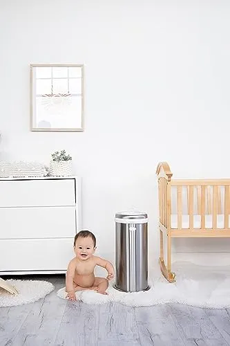 Ubbi - Steel Diaper Pail, Chrome