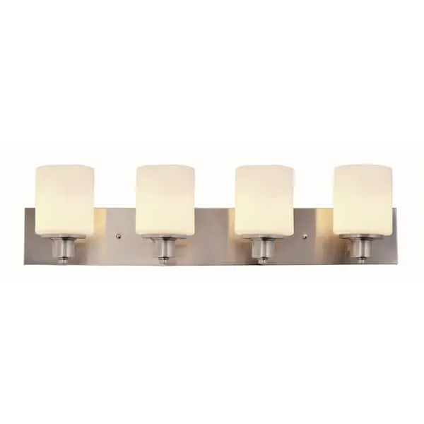 Design House 579102, Satin Nickel Amery LED Semi-Flush Ceiling Light