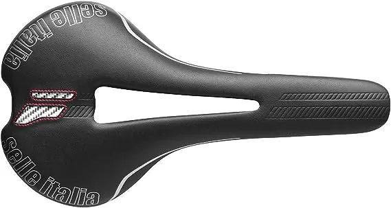 Selle Italia Flite Flow Saddle L2 T316 Titanium rail Black 145mm x 275mm used