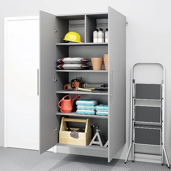 Hangups Storage Cabinet, Light Gray, Large