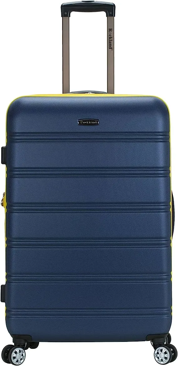 Rockland 28 in Expandable ABS Dual Wheel Spinner, Navy