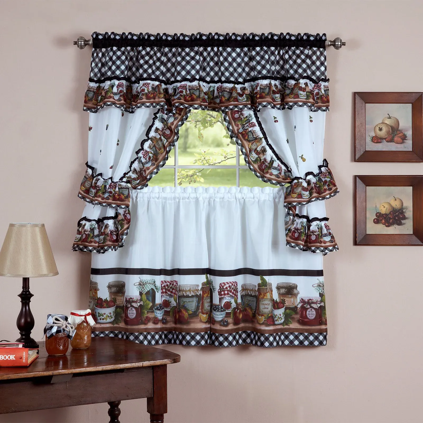 Achim Mason Jars Curtain Set