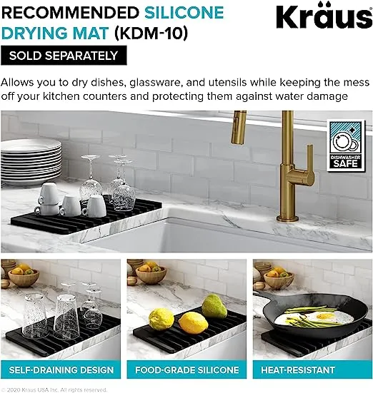 Kraus Standart PRO 13" Undermount 16 Gauge Stainless Steel Single Bowl Bar Prep Kitchen Sink