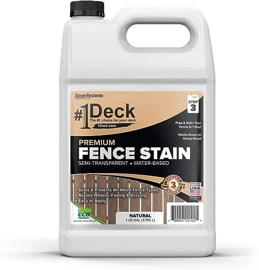 SaverSystems #1 Deck Premium Wood Fence Stain and Sealer