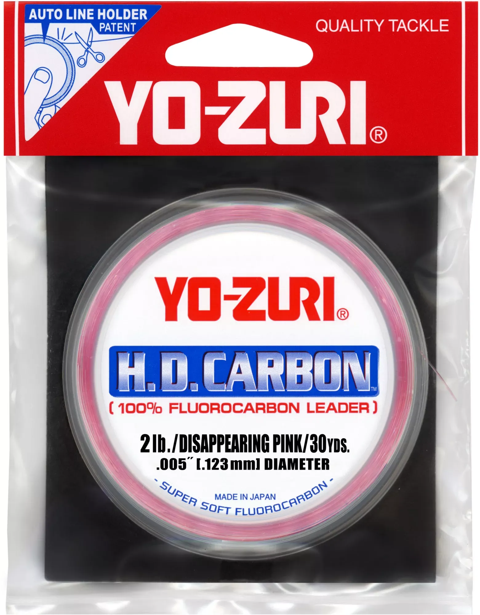 Yo-Zuri HD Disappearing Pink Fluorocarbon Leader 30yd - 50 lb