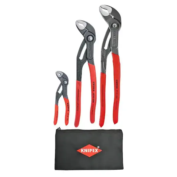 Knipex 3-Piece Cobra Set with Keeper Pouch