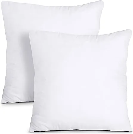 Utopia Bedding Throw Pillows Insert (Pack of 2, White) - 22 x 22 Inches Bed and Couch Pillows - Indoor Decorative Pillows