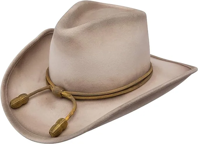 Stetson Men's Fort Crushable Wool Leather Hatband Cowboy Hat - Silverbelly