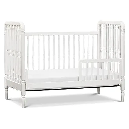 Million Dollar Baby Liberty 3-in-1 Convertible Crib with Toddler Bed Conversion Kit - White